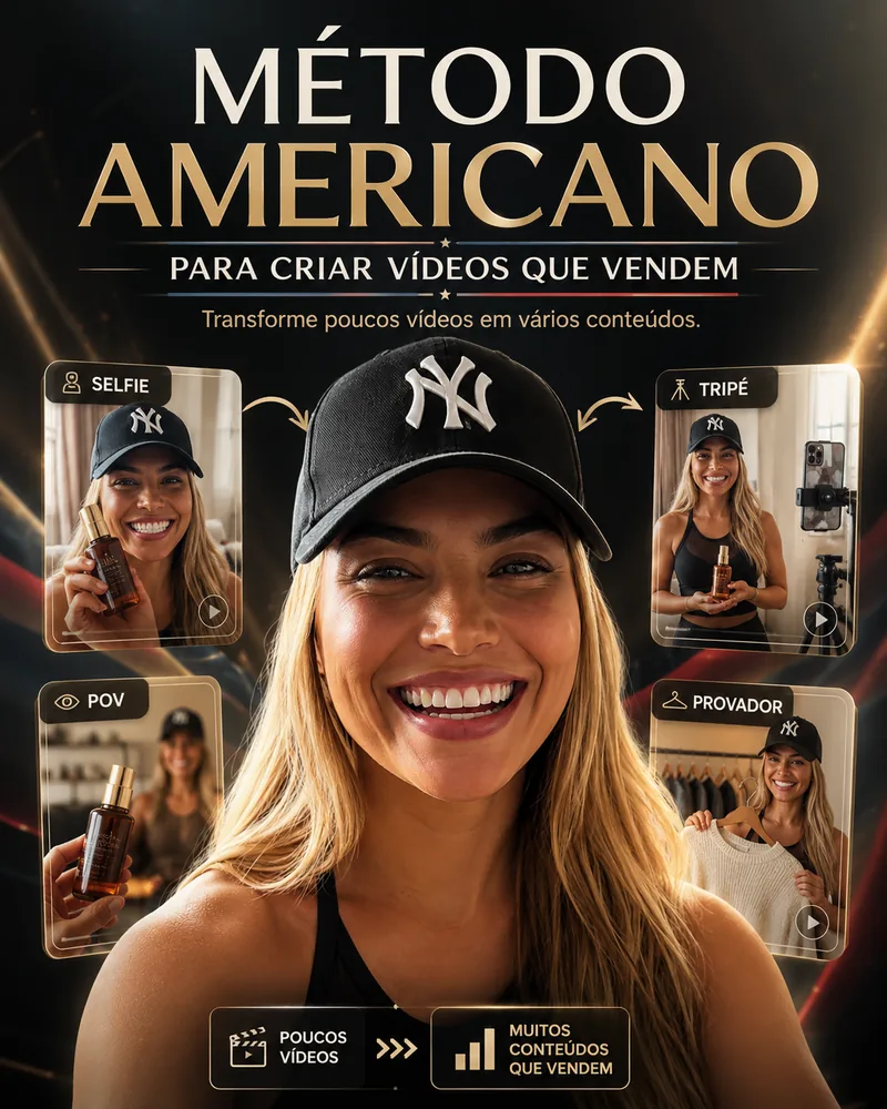 Capa do curso Método Americano para criar vídeos que vendem